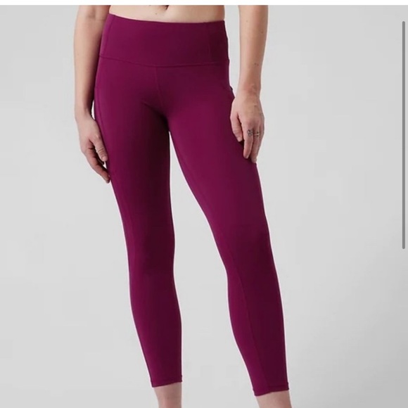 Athleta ultimate stash 2 7/8 tight leggings size xxs berry - Picture 5 of 7